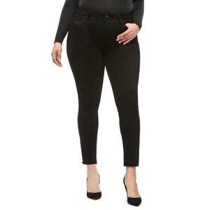Good American Black Good Legs Suede Like Pants